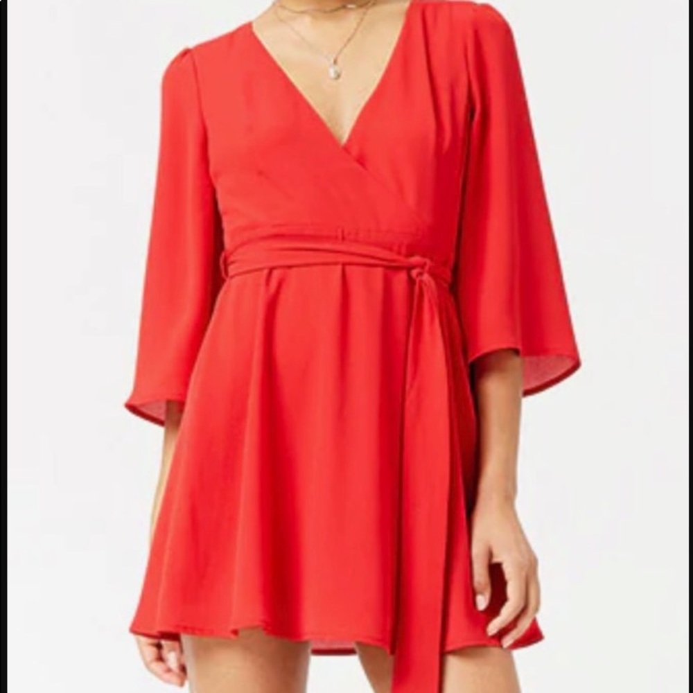 Front tie dress